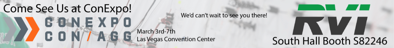Come see us at ConExpo - March 3rd-7th - Las Vegas Convention Center - South Hall Booth S82246 - RVI, Inc